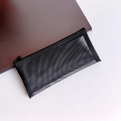 Makeup Pouch Lipstick Makeup Brush Storage Bags Student Transparent Mesh Pencil Case Ins Travel Cosmetic Organizer For Women
