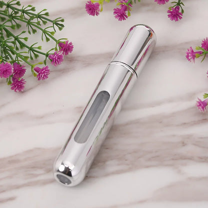 8/10ml Mini Portable Refillable Perfume Bottle Atomizer Pump Aluminum Spray Bottle Cosmetic Container Travel Makeup Tools