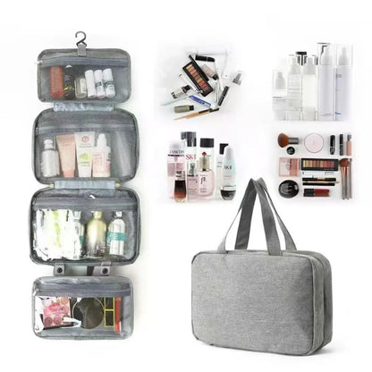 Large Hanging Hook Toiletry Bag Waterproof Folding Handbag Travel Makeup Cosmetic Razor Storage Organizer Case Bathroom Supplies