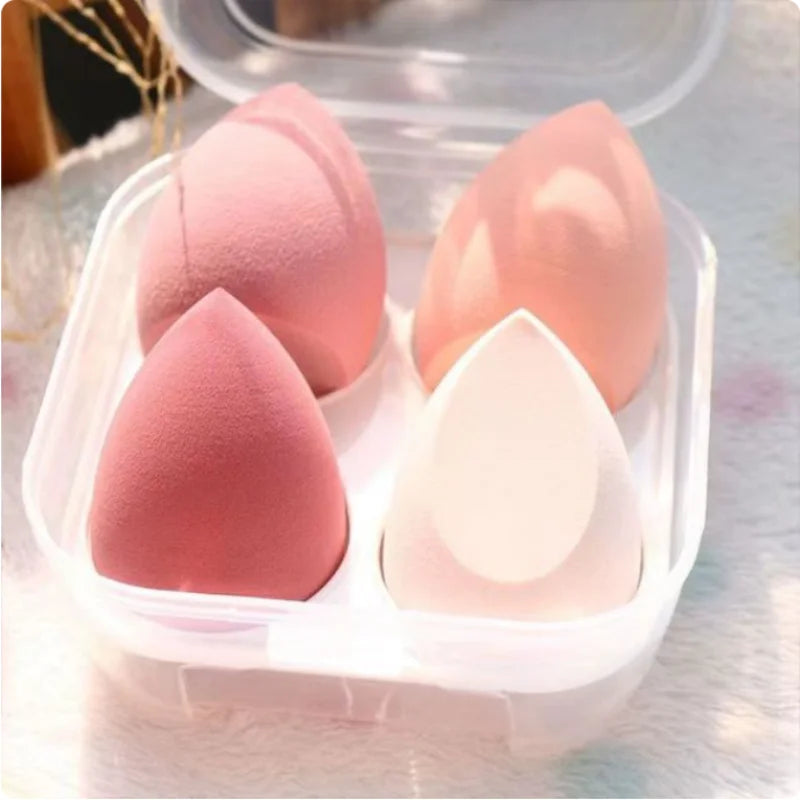 4PCS Beauty Eggs Set Seamless Smudging More Hygienic Prevents Bacteria Buildup Create A Flawless Makeup Look Beauty Egg Case