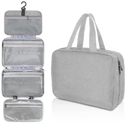 Large Hanging Hook Toiletry Bag Waterproof Folding Handbag Travel Makeup Cosmetic Razor Storage Organizer Case Bathroom Supplies