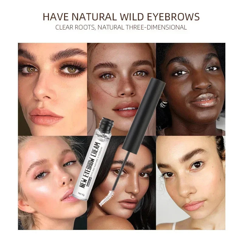 Makeup Eyebrow Gel Transparent Long Lasting Eyebrow Raincoat Repair Liquid Setting Brow Cream Waterproof Mascara Stereotype