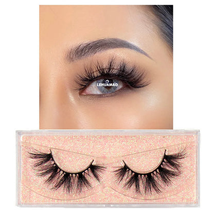LEHUAMAO Eyelashes 3D Mink Lashes natural mink lashes for daily wear soft lashes Eyelash extension real Eyelash for makeup D103
