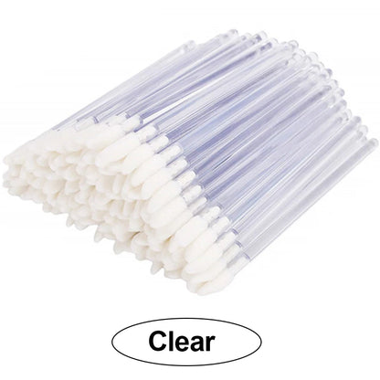 Okaylash Disposable Glitter Eyelash Extension Cleaning Brushes Crystal Micro Lip Gloss Applicator Shining Cleaner Makeup Tools