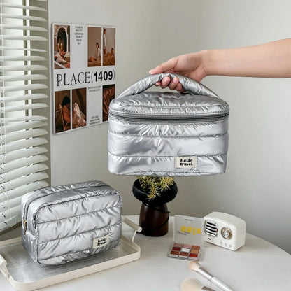 Fashion Large Capacity Makeup Bag Travel Organizer Portable Cosmetic Bag Multifunctional Storage Washbag