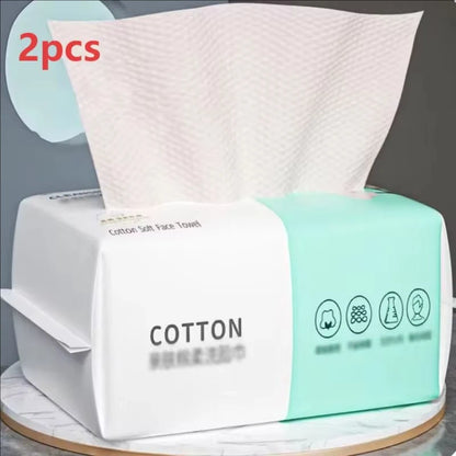 Reusable thickened face towel Travel cleanser, wet and dry makeup remover, cotton soft fabric Towel