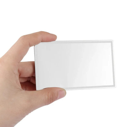 Car Interior Mirror Universal Stainless Steel Auto Sun-Shading Visor HD Mirrors Portable Car Makeup Mirror Car-styling