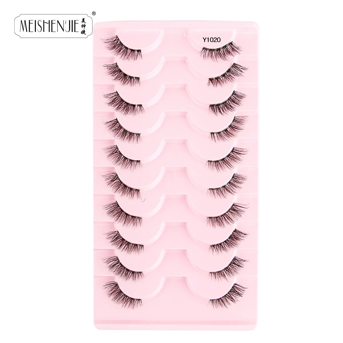 3/10 Pairs Half Lashes Cat Eyelashes Natural Long Handmade 3D Mink Lashes Makeup Tool Reusable Fake Eyelash maquillaje Faux Cils