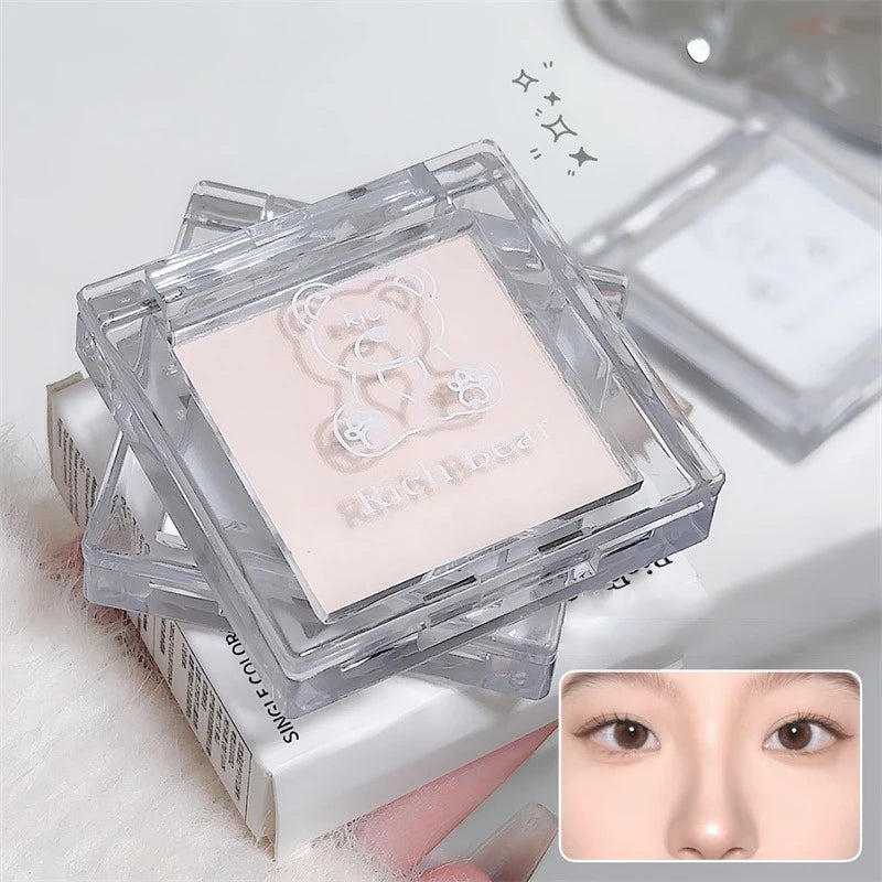 White Jade Color Eyeshadow Matte High Gloss Eyeshadow Makeup Palette Soft Brightening The Face Matte Velvet Eye Shadow Powder