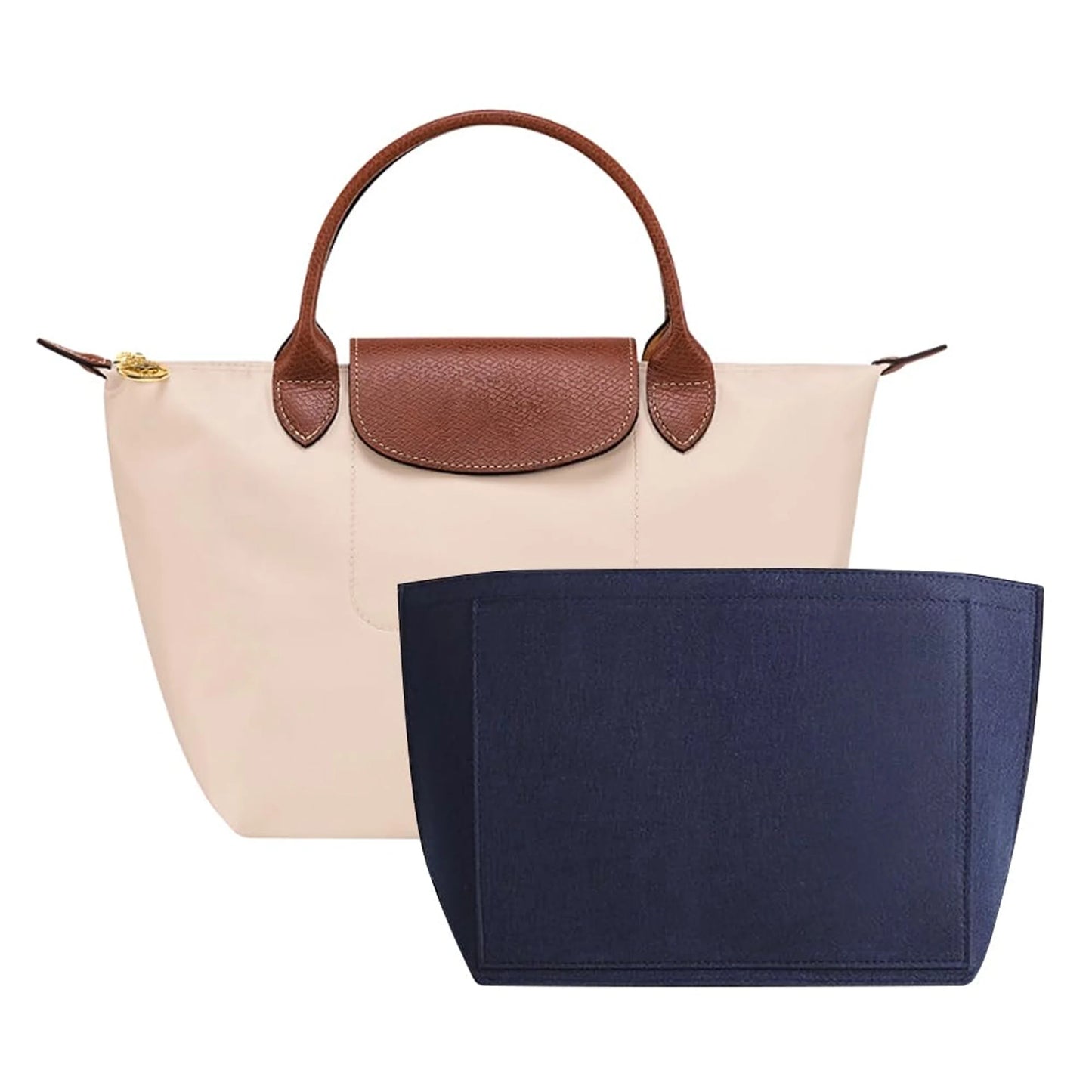 Felt Insert Bag Fits For Handbag Liner Bag Felt Cloth Makeup Bag Support Travel Portable Insert Purse Organizer