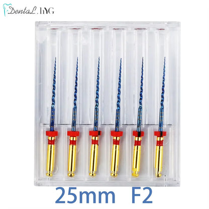 Dental Root Canal File Gold Endo Rotary Super Files Golden Endodontic Files 21mm 25mm Nickel Titainium Instrument Dentistry