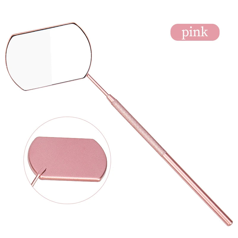 Eyelash Mirror Grafting Lash Magnifying Beauty Long Handle For Checking False Lashes Extension Makeup Tools Mirror Supplier