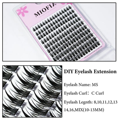 1 box/160 bunches Mink Eyelashes 3D Russian individual Eyelash cluster Natuaral Eyelash Extension Makeup Tools Lashes Wholesale