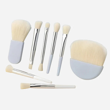 6Pcs Mini Makeup Brushes Set With Box Portable Cosmetic Powder Foundation Blush Blending Concealer Make Up Brushes Makeup Tool