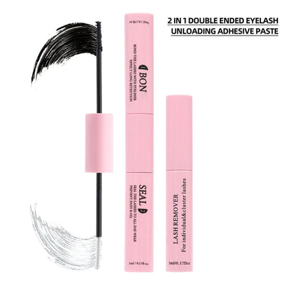Bond & Seal Eyelash Glue 72 Hours 2-in-1 DIY Clustered Eyelashes Latex Free Waterproof for Sensitive Extension Glue Makeup Tools