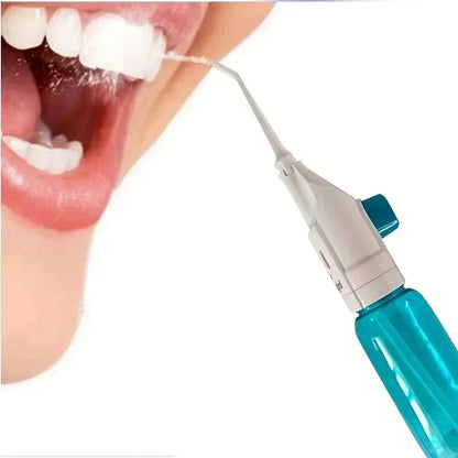 1PC Portable Electric High-Pressure Water Flosser Manual Pulse Jet Dental Teeth Gums Cleaner Deep Cleaning Oral Irrigator