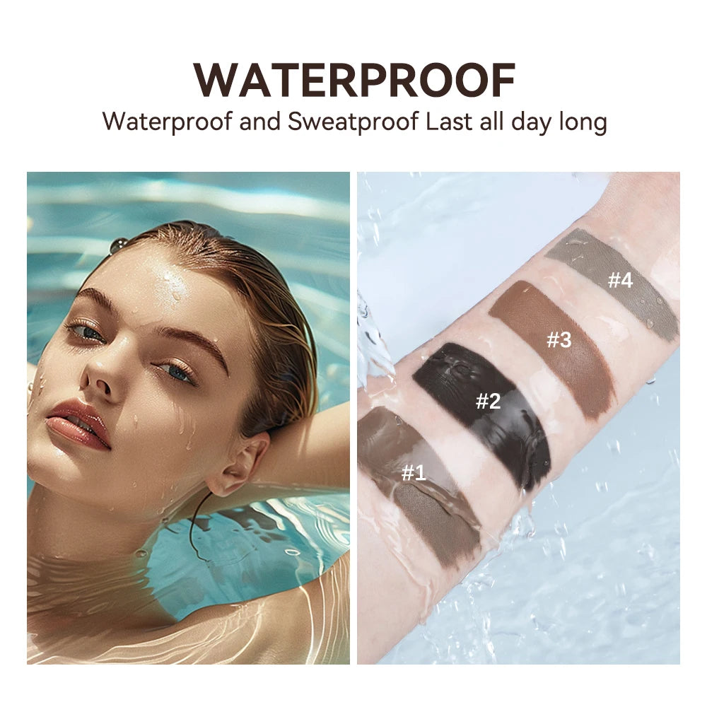 lakerain Long Lasting Waterproof Eyebrow Gel Highly Tinted Liquid Makeup Sweatproof Natural Finish Brown Black Cosmetics