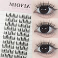 10 rows Individual Mink Eyelashes 1/box 60 Bundles Natural Eyelash extension 3D Russia Lashes Cluster Fox Eye Effect Makeup Lash