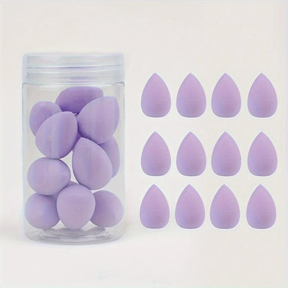 12pcs Mini Makeup Sponges - Soft, Latex-Free for Flawless Foundation Application, Wet & Dry Use, Alcohol-Free