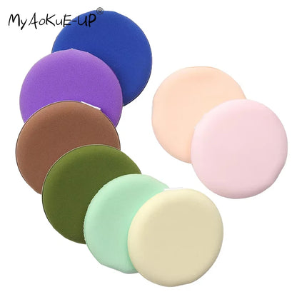 5 pcs Professional Round Shape Facial Face Body Powder Foundation Puff Portable Soft Cosmetic Puff Makeup Foundation Sponge Lot