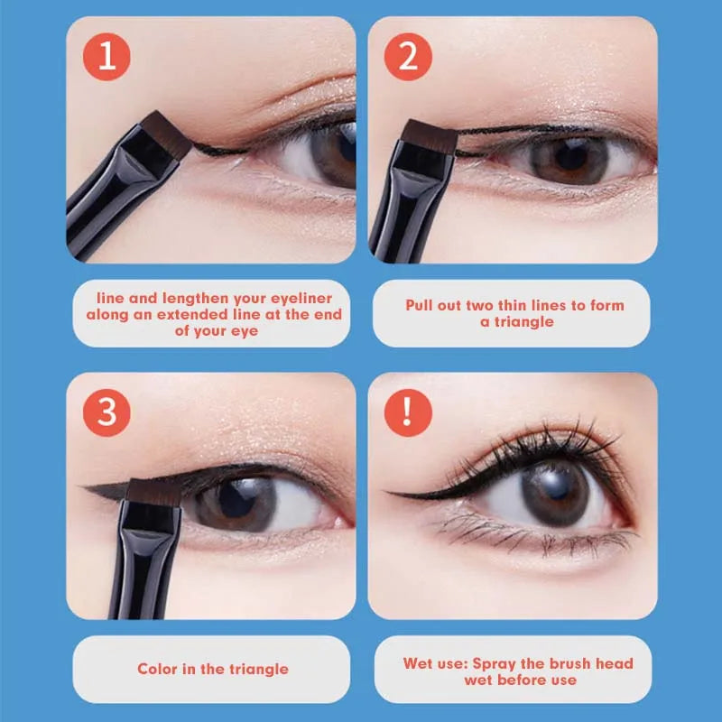 1/2pcs Blade Makeup Brushes Eyebrow Eyeline Brush Angled Flat Finer Cosmetic Brush Professional Liner Brow Make Up Tool