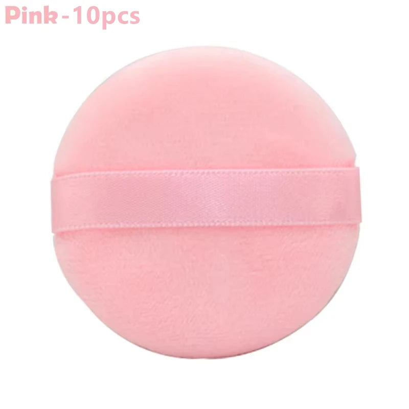 5/10Pcs Round Makeup Sponges Cosmetics Tools Soft Velvet Powder Puff Blender Sponges Facial Foundation Puffs Make Up Accessories