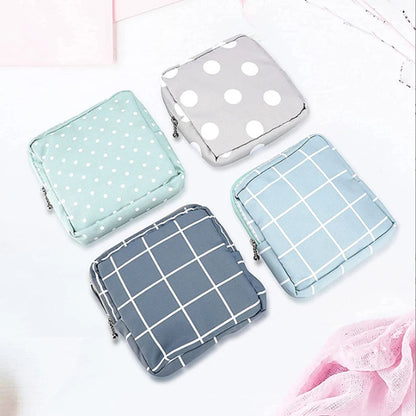 Women Sanitary Napkin Tampon Storage Bag Cute Sanitary Pad Pouches Portable Makeup Lipstick Key Earphone Data Cables Organizer