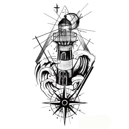 Tattoo Stickers Totem Black Color Flash Temporary Waterproof Party Fake Makeup Neck Hand Arm Body Art for Men Women