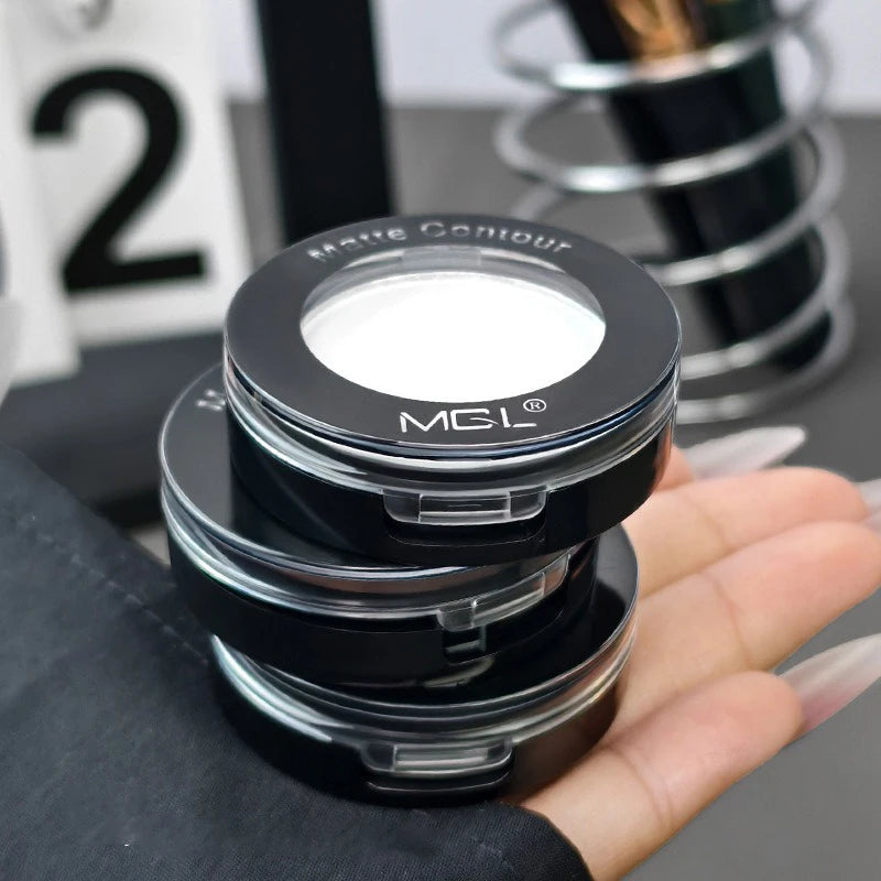 Matte Contour Palette for Daily Use, Easy to Blend Face Powder for Natural 3D Nose Cheek Highlight and Shading, Lasting Makeup