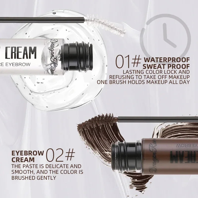 Makeup Eyebrow Gel Transparent Long Lasting Eyebrow Raincoat Repair Liquid Setting Brow Cream Waterproof Mascara Stereotype