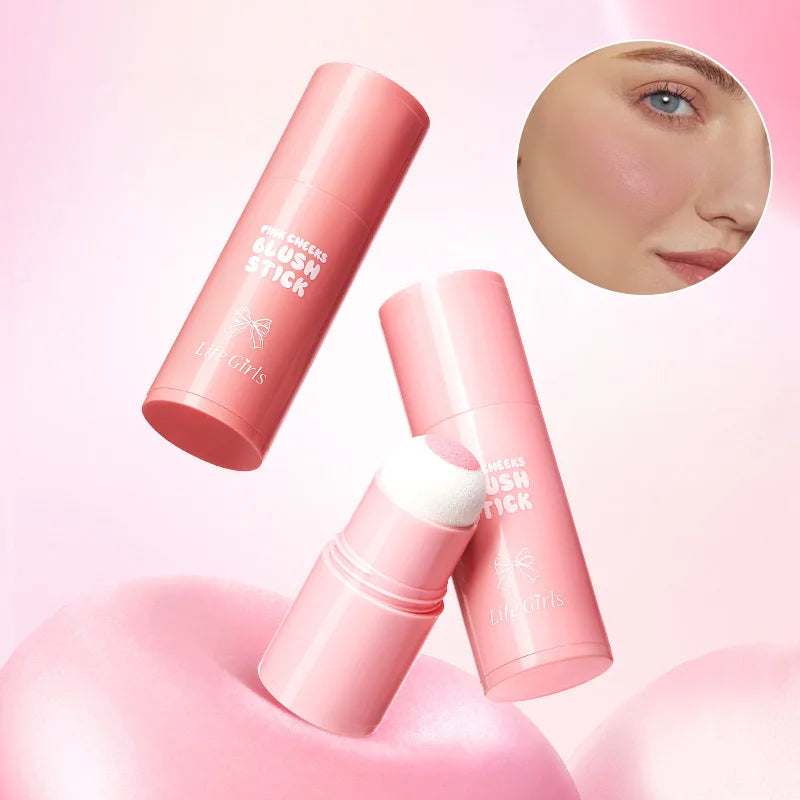 Life Girls Pink Two-Ball Sponge Applicator, Korean-Made, Applies Makeup Instantly, Low-Pigment Sponge Ball Applicator, Korean-Made, Modifies the Face to Create a Fairer Look, Thin and Delicate Sponge Ball Applicator Enhances