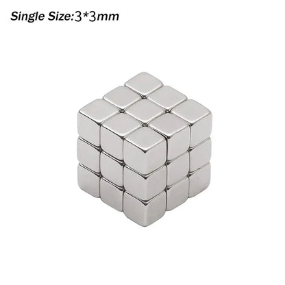 27pcs Cat Eye Magnet Cube for Nails Strong Magnetic Square Stick 9D/5D Cat Eye Gel Polish Line Strip DIY Manicure Design Tool
