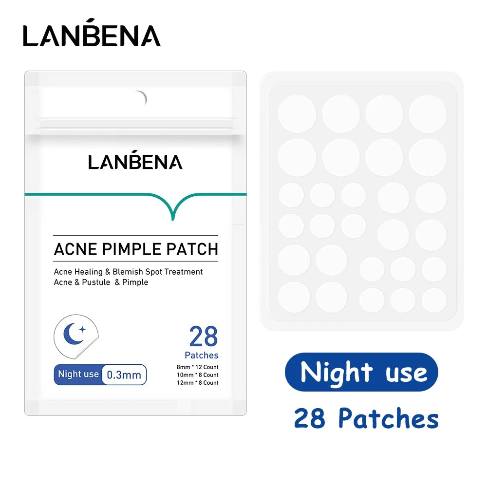 LANBENA Acne Pimple Patch 25pcs Daily Use Invisible Acne Stickers Blemish Treatment Acne Concealer Makeup