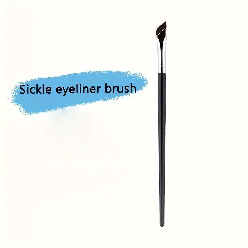 Eye Shadow Brush Ultra Thin Sickle Diagonal Makeup Brush Horizontal Silkworm Brush Eyebrow Brush