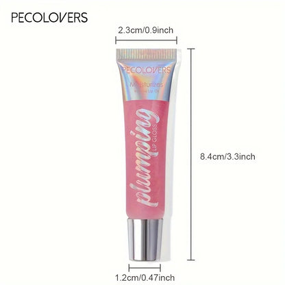 1PC Glitter Lip Gloss Moisturizing Fruit Lip Oil Transparent Fullness Lips Tint Soft Tube Makeup Lip Beauty Care