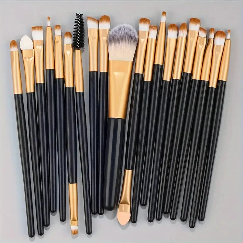20Pcs Makeup Brush Set Eyeliner Brush Blending Brush Makeup Brushes for Cheeks Eye Cosmetic Foundation Brush Make Up Set 2035