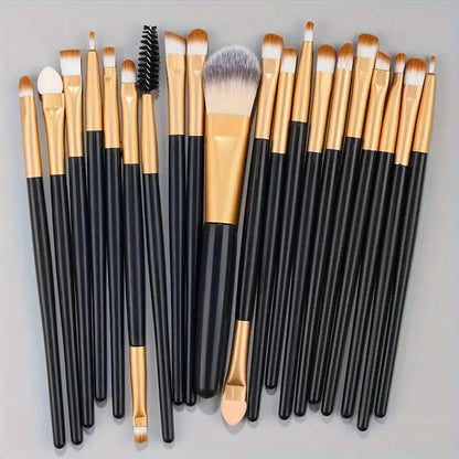20Pcs Makeup Brush Set Eyeliner Brush Blending Brush Makeup Brushes for Cheeks Eye Cosmetic Foundation Brush Make Up Set 2035