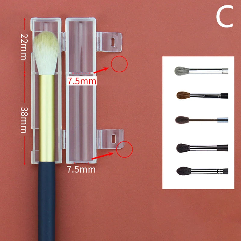 Makeup brush dust protection cover anti-frying wool protective storage tool portable waterproof plastic