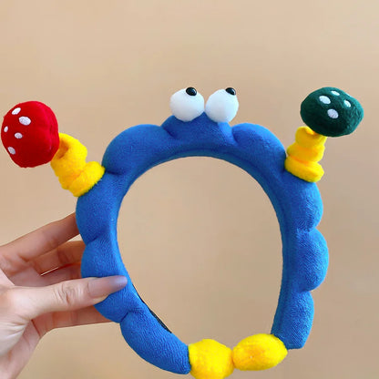 Fabric Cartoon Funny Headband for Women Fun Cute Unique Temperament Headband Personality Versatile Fashion Hair Accessories X
