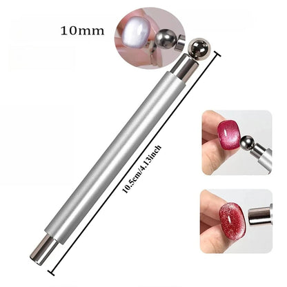 3D Double Headed Nails French Shape Strong Cat Eye Magnet Nail Art Gel Polish Magnetic Effect Manicure Accessories Tools Set