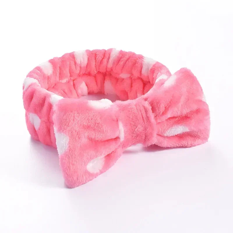 Women Makeup Coral Fleece Headband Wash Face Soft Hair Holder Elastic Top Knot Hairbands Girl Headwear Hair Accessories