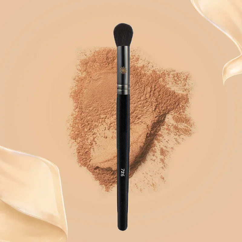 Piccasso Grey Makeup Brush No.726 Highlight Brush Soft Squirrel Hair Solid Wood Professional Powder Highlight Makeup Brush