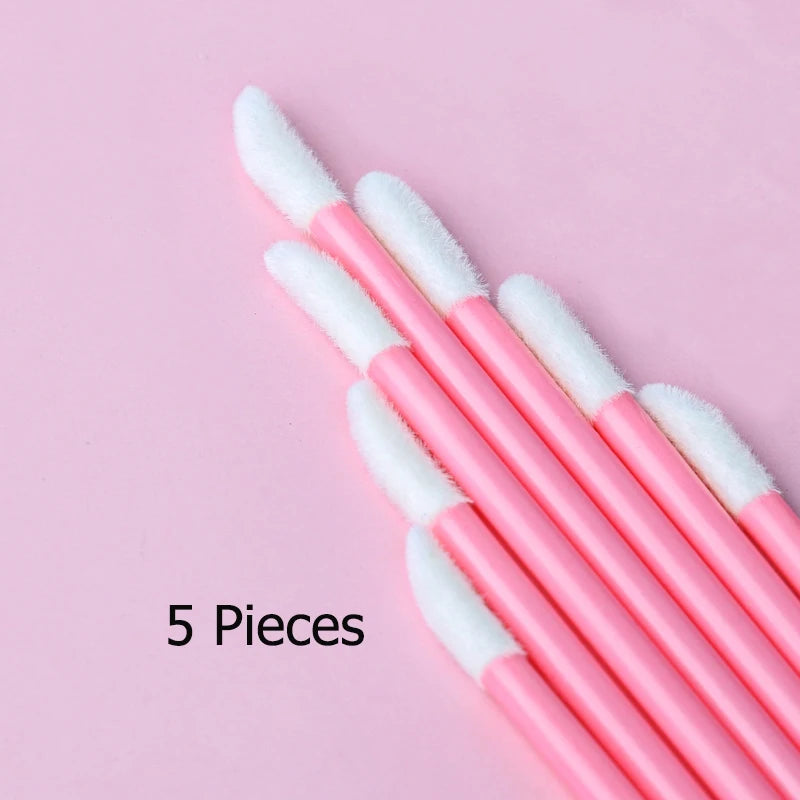 YSDO 5/50 PCS Crystal Lip Brushes Makeup Eyelash Extension Mascara Applicator Lipstick Wands Lip Brush Cosmetic Tools