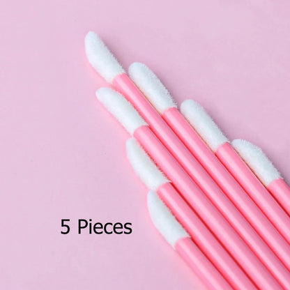 YSDO 5/50 PCS Crystal Lip Brushes Makeup Eyelash Extension Mascara Applicator Lipstick Wands Lip Brush Cosmetic Tools