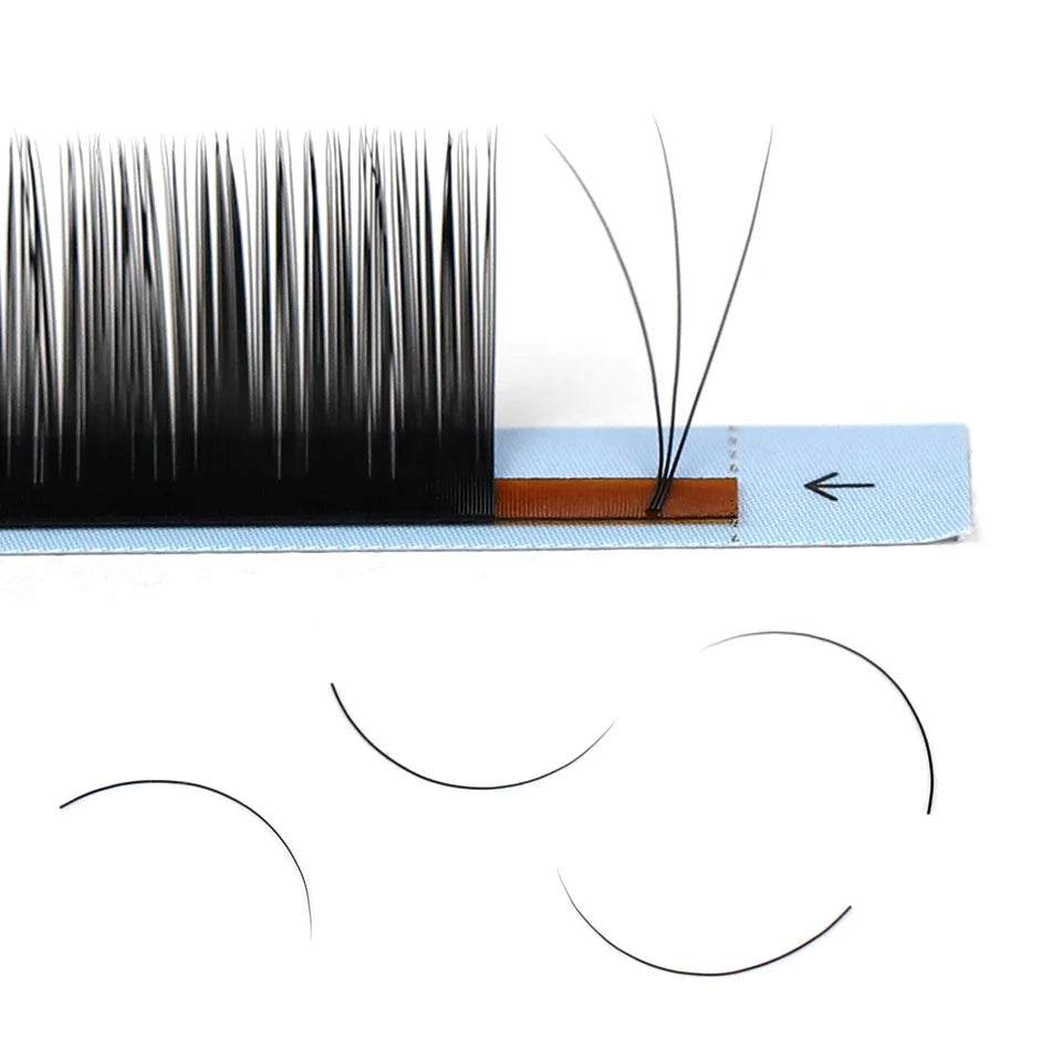 AGUUD J B C D Volume Individual Eyelash Extension Lashes Matte Black Natural Soft 5-7mm Lower Lash Bottom Silk Makeup Lash Cilos