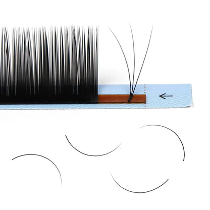 AGUUD J B C D Volume Individual Eyelash Extension Lashes Matte Black Natural Soft 5-7mm Lower Lash Bottom Silk Makeup Lash Cilos