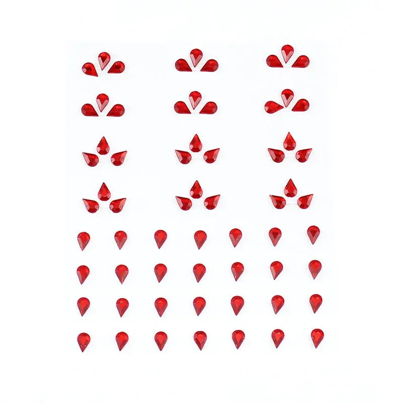 Face Tattoo Eyeshadow Stickers Nail Stickers 3D Pearl Face Jewels Diamond Decoration Self Adhesive Body Brow Makeup DIY Beauty