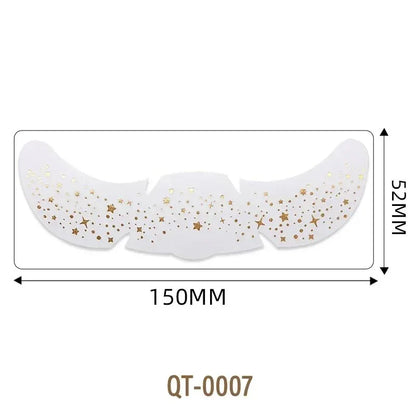 6 Sheets Hot Stamping Freckles Makeup Patches Glitter Gold Fake Freckles Temporary Tattoo Stickers for Dance Music Party Makeup