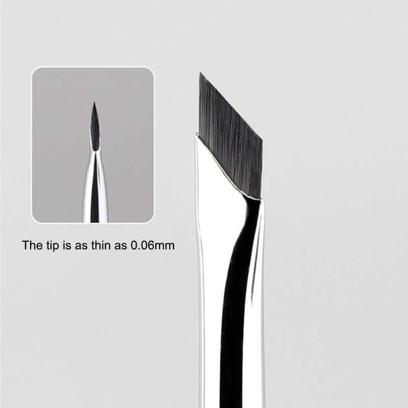Blade Eyeliner Brush Ultra Thin Fine Angle Flat Eyebrow Brush Flat Sickle Eyeliner Brushes Precise Detail Brush Makeup Tools