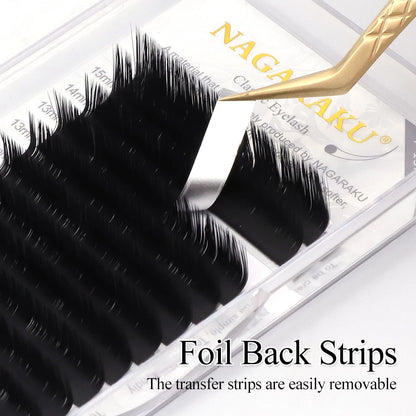 NAGARAKU Eyelash Extensions N M L LB LC LD Curl Mink Eyelash Individual Makeup False Lashes Magnetic Eyelashes